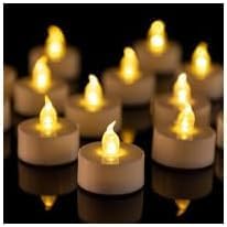 LED Tea Lights Candles- 200Pack Flameless Candles Realistic and Bright Flickering Long Lasting 200Hours for Holiday Celebration,Party, Home Decoration WarmYellow,Battery Operated