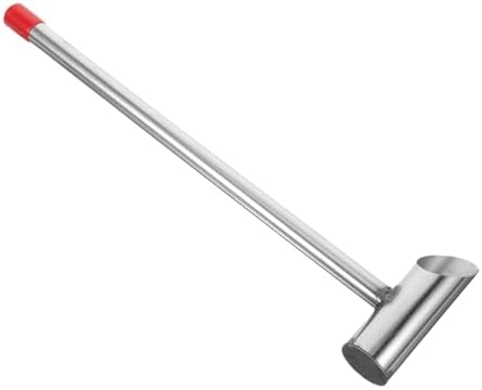 NUOBESTY Marshmallow şeker kaşığı paslanmaz çelik ergonomik el kaşığı tekrar kullanılabilir paslanmaz çelik kaşık mutfakta marshmallow üretimi için - Görsel 1