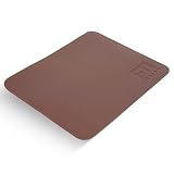 Tappetino Mouse in Similpelle 26x21 cm – Mouse Pad Elegante Antiscivolo con Superficie Liscia ad Alta Precisione – Desk Pad Premium per Ufficio e Studio