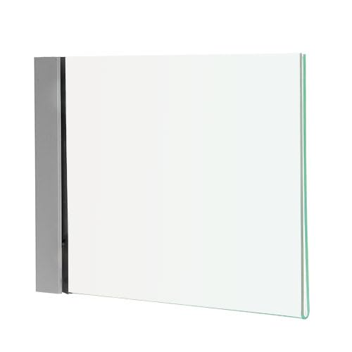 Porte affiche de couloir en drapeau, avec pochette double face pour information amovible (A4 horizontal)