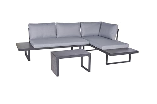 LC Garden »Sungardo« Gartenlounge Set 3tlg. anthrazit Aluminium/HPL Loungeset Balkonset Lounge • Gartenmöbel Set • Loungemöbel • Garten & Terrasse