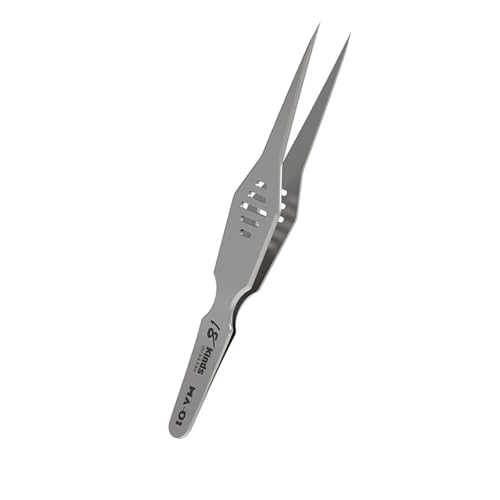 頑丈な幅広先端ペンチ、滑り止めハンドル付き堅牢な鋼製 PCB 修理 & モデル構築アクセサリー用精密電子修理ピンセット