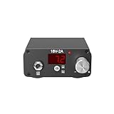 Boîte d'alimentation pour Machine à tatouer rotative, unité d'alimentation numérique pour tatouage avec bouton de commande réglable et interrupteur à pédale intégré,Noir