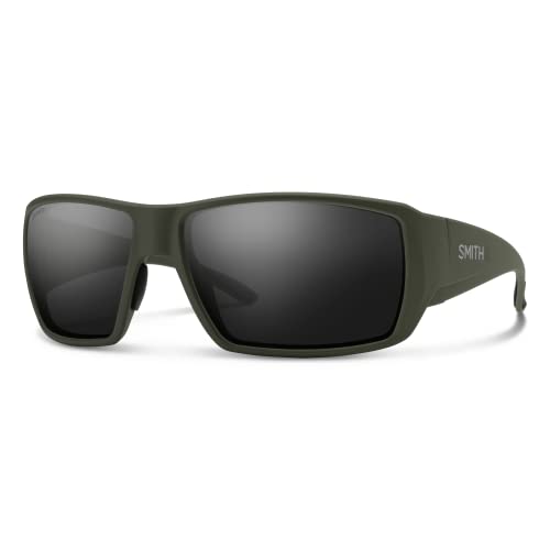 Image of SMITH Guide’s Choice XL Sunglasses – Extra Large Performance Sports Active Sunglasses for Biking, Running, Fishing & More – For Men & Women – Matte Moss + Black ChromaPop Polarized Lenses