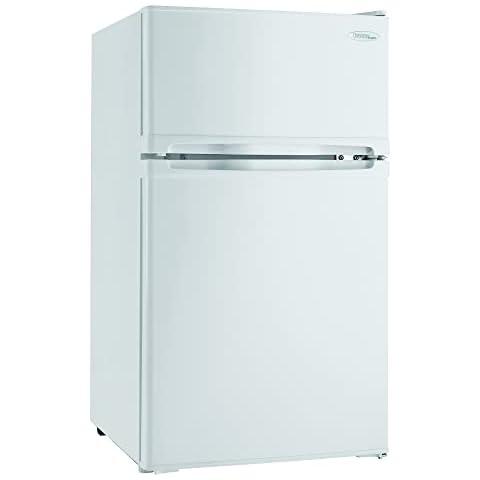 Danby Designer DCR031B1WDD 3.1 Cu.Ft. Compact Refrigerator with Freezer, E-Star Rated Mini Fridge for Bedroom, Living Room, Kitchen, or Office, White Cover