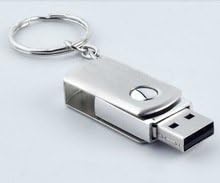 Brand New 128gb Stainless Steel USB Flash Drive 2.0 with Key Chain