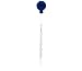OESS Glass Graduated Dropper Pipettes 5ml with Blue Silicone Caps Pk/3