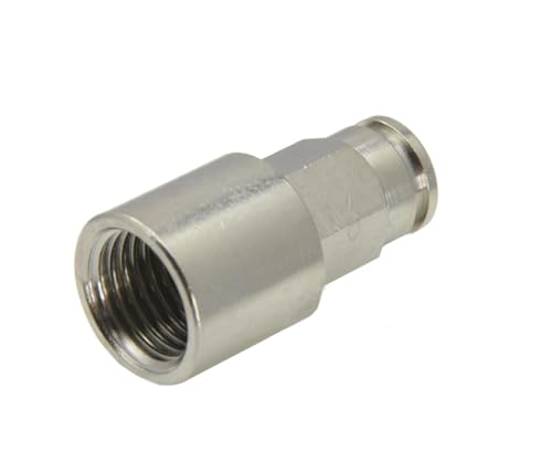 Sang-A IQS T-Steckverbindung 6mm Auf 6mm – Messing Vernickelt, Hochtemperaturfest