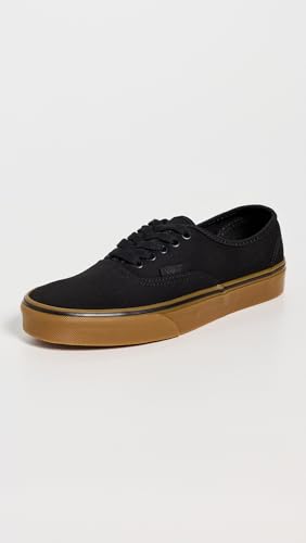 Vans Authentic Unisex Sneakers, Black/Black/Gum, 9 US Women/7.5 US Men - Thumbnail 2