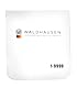 WALDHAUSEN Startnummern Set, oval, mit Gummis, 4-stellig, Weiss