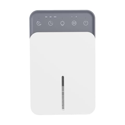 Generic Desumidificador silencioso Desumidificador portátil com luz noturna Desumidificador pequeno para vestiário Sala de estar Fazenda