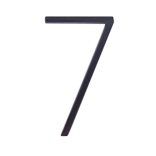 Numéro de porte design en alliage forgé noir de 12 cm pour façade (7)