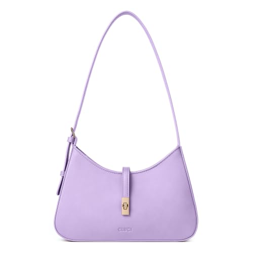 Image of CLUCI Purple Shoulder Bag for Women, Small Vegan Leather Purse