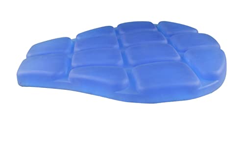 Image of Gel Seat Cushion for Bullet Bike Seat Gel Pad for Support Lower Back, Spine, HIPS Promotes Venting, for All Bike Seat, Weight Distribution 30 x 34 x 2.5 cm (Blue)