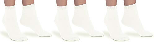 Jefferies Socks Womens Pima Cotton Anklet Socks 3 Pair Pack (Sock 9-11 - Shoe 6-9, Ivory) #TOP16