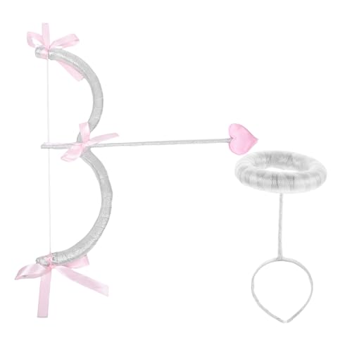 Arc de Cupidon avec serre-tête et flèche rose pour votre soirée déguisée