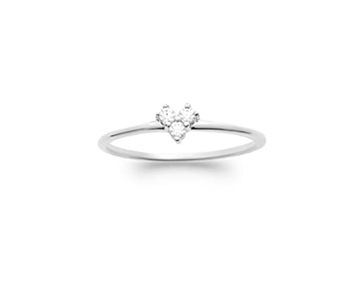 Bague Alliance Argent Coeur Tata Gisèle : Cadeau Romantique Idéal avec Sachet Velours