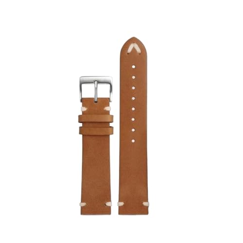 Correa de cuero para Oris 65 fabricada artesanalmente con hebilla de cobre de 20mm 2