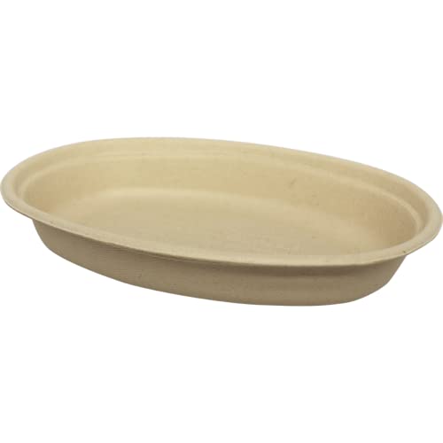 World Centric BO-SC-UBB 100% Compostable Unbleached Plant Fiber Burrito Bowl, 32 oz. (Pack of 300)
