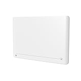  BESTHERM - Radiateur électrique fixe à inertie sèche céramique 2000W, détecteur de présence et thermostat interchangeable BESTHERM Diane horizontal blanc