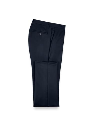 Image of Paul Fredrick Men's Classic Fit Wool Gabardine Flat Front Pants