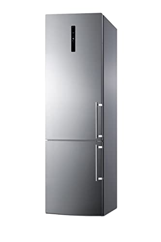 Summit 24" Refrigerator-Freezer, 11.7 cu.ft Capacity, Bottom Freezer, Counter Depth Refrigerator, Stainless Steel - FFBF181ES2LHD (Left Handed Door Swing) on Fridge.com