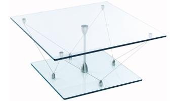 Tensegrity 330 - Mesa de café (900 x 900 cm), color plateado Cover