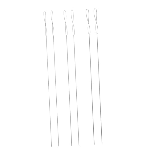 HOMSFOU -in-one Craft Tool 6 Pcs Beading Needles Large Hole for Embroidery Sewing Knitting Jewelry Making Projects