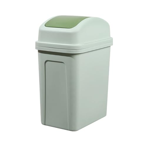 Caneca de basura con tapa 5.5 galones plástico sólido