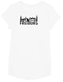 Freiburg Breisgau Silhouette Skyline Münster Wahrzeichen D T-Shirt