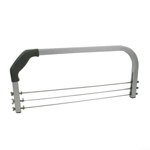 Besshepplo Juego de suministros para hornear con sierra para tartas, cortador de sándwich, cortador de queso, cortador de pastel de 3 cuchillas, nivelador, cortador de alambre para decoración