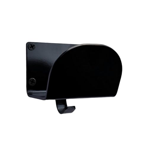 Image of Open and Full face Steel Helmet Hangar and Jacket Hanger Wall Mount Helmet Hook for Home, Office, Shop Black (Pack of 1)