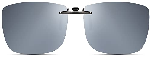 Image of Polarized Clip On Sunglasses Over Prescription Glasses Men Women Compact Fit Non-Flip Up