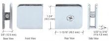 C.R. LAURENCE UC79CH CRL Polished Chrome Oversized Fixed Panel U-Clamp