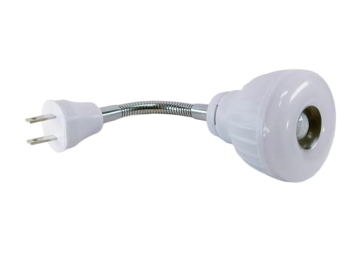 Image of LED Motion-Activated Sensor Dusk to Dawn PIR Night Light AC Outlet Directional Flexible Rotatable 360 Socket Plug-in Wall Stairs Lamp Indoor Closet Cabinet Toilet Garage Ceiling Basement 5W 6500K
