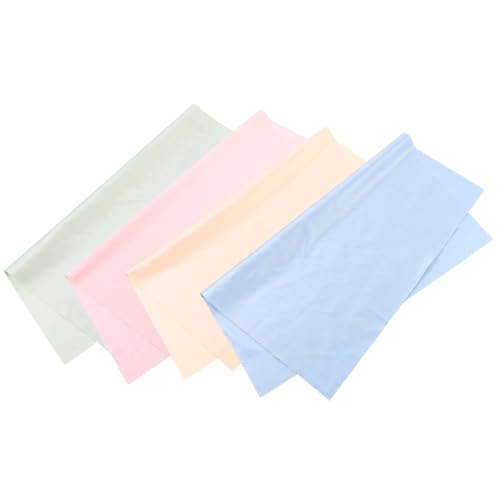 UKCOCO Paños de Microfibra para Gafas 37x37 Cm, 4 Unidades, Paño de Limpieza Reutilizable para Lentes, Pantallas y Objetos Delicados, Suave Secado Rápido para Cuidado de Gafas