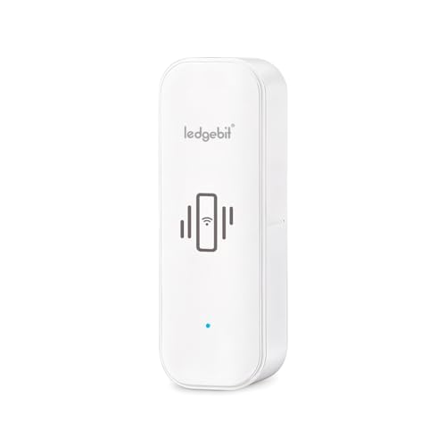 Image of Ledgebit Smart Zigbee Vibration Sensor | Silent Security Alarm | Control via Smart Life App | Zigbee Bridge-Hub Required