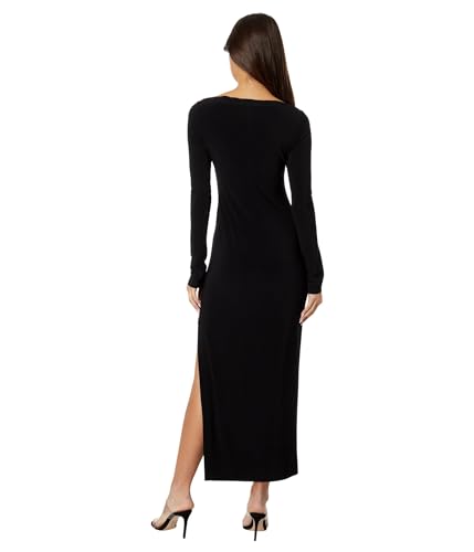 Image of Norma Kamali Women's Scoop Neck Side Slit Gown