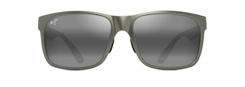 Image of Maui Jim Polarized Men's and Women's Red Sands Rectangular Sunglasses