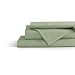 100% Cotton Percale Sheets Queen Size, Sage, Deep Pocket, 4 Piece - 1 Flat, 1 Deep Pocket Fitted Sheet and 2 Pillowcases, Crisp and Strong Bed Linen