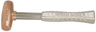 American Hammer AM2CUAG hammer with patented no fail shank and ergonomic aluminum handle, Copper, Medium