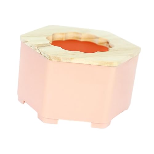 Sharplace Bac à Sable pour Hamster, Bassin de Sable Anti-éclaboussures, Toilettes, Salle de Bain pour Hamster, Accessoires pour Cage à gerbilles, Rose