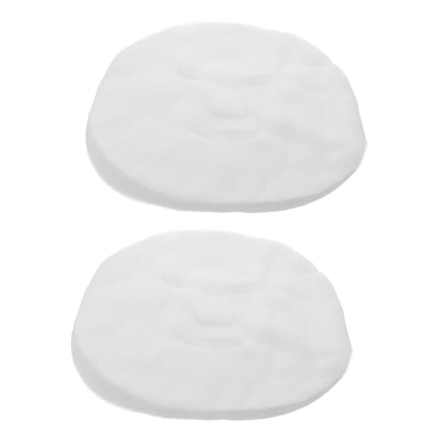 NOLITOY 100個入り 使い捨て丸型フェイスマスクシート 保湿やさしい肌触り 美容院用スキンケア用ガーゼ フェイシャルケア用 乾燥肌対策 自宅やサロン向け