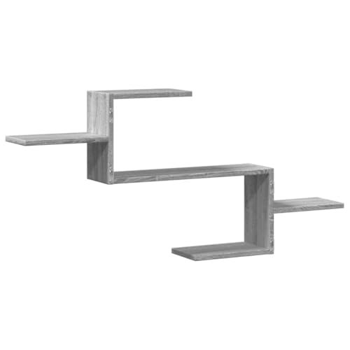 Étagère murale en bois gris Sonoma à haute capacité de charge 20 kg - 7