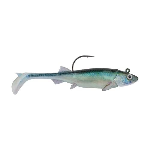 Berkley PowerBait Pre-Rigged Minnotator Fishing Bait, HD Emerald Shiner, 2 in, Irresistible Scent & Flavor, Realistic Profile, Ready-to-Fish, Ideal for Bass, Crappie, Pike and More