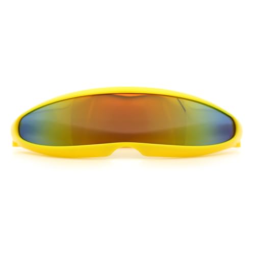 Image of SA106 Mirror Lens Monolens Cyclops Robotic Futuristic Sunglasses