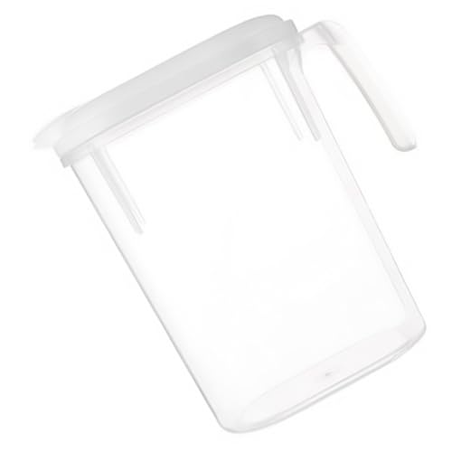 WEKADRIN 大容量プラスチックピッチャー 蓋付き耐熱冷水容器 お茶やジュース用 家用透明水差し