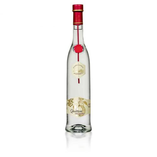 Schwechower Obstbrand Quitte 0,5l (40% Vol.) - Quittenbrand - Edler Brand aus saftigen Quitten 500ml | Rarität (1229)