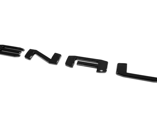 Image of 4pack Set 2019-2026 Emblems Denali DenaliHD Plus Sierra Letters Badges 3D NAMEPLATE Replacement for Sierra 2500HD 3500HD 2500 HD 86790675 86532074 (Gloss Black)