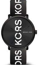 MICHAEL KORS 腕時計 MK-2828 クォーツ Michael Kors MK2828 Charley Three-Hand Black Dial Black Silicone